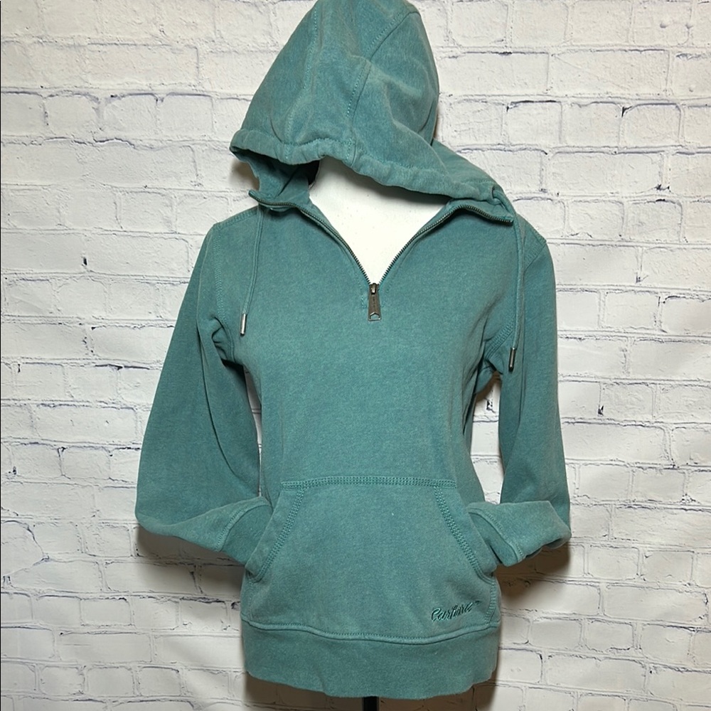 Women’s S Carhartt Teal Zip Up Hoodie